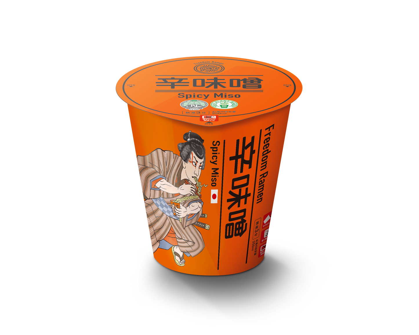 ハラルカップめん【辛味噌味】100%植物性原料